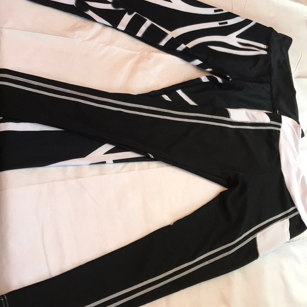 Black and white leggings